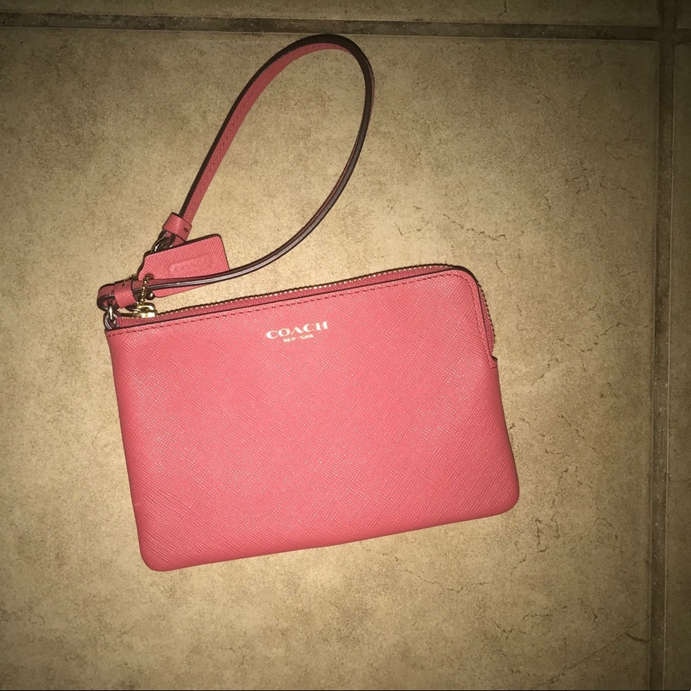 Coach NY Salmon Colored Clutch